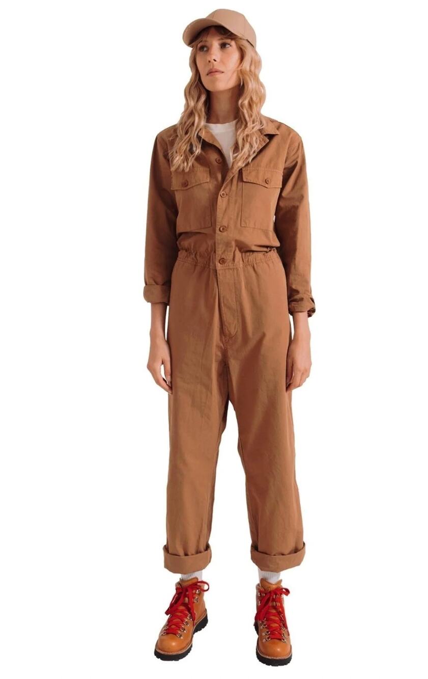 Westerlind Brown Climbing Suit Work Jumpsuit Coveralls Size Small
